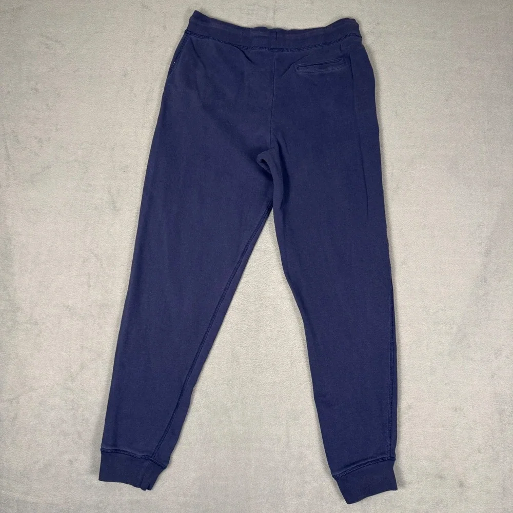 Polo Ralph Lauren Boys XL 18-20 Navy Blue Fleece Jogger Sweatpants Red Logo - Picture 2 of 10